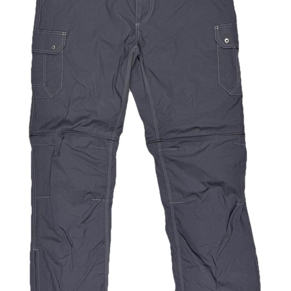 Kuhl Renegade Cargo Convertible Stealth Hiking Pants Men's 34x32 Koal Gray 5138